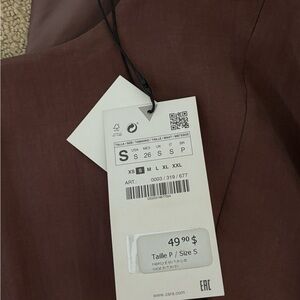 Zara Balloon Sleeve Dress (Brand New, Tags On)